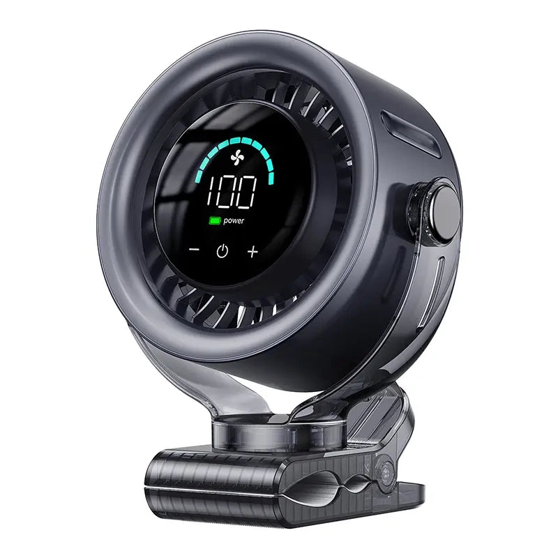 4000mAh Rechargeable Portable Clip on Fan-100-Speed Touch Control