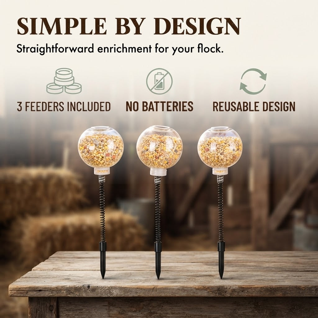 Interactive Swinging Chicken Feeder Toy