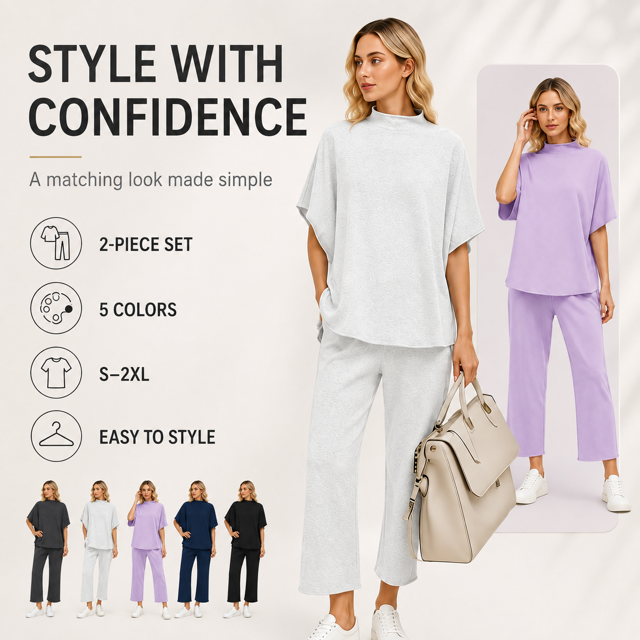 Effortless Relaxed Two-Piece Set for Everyday Style