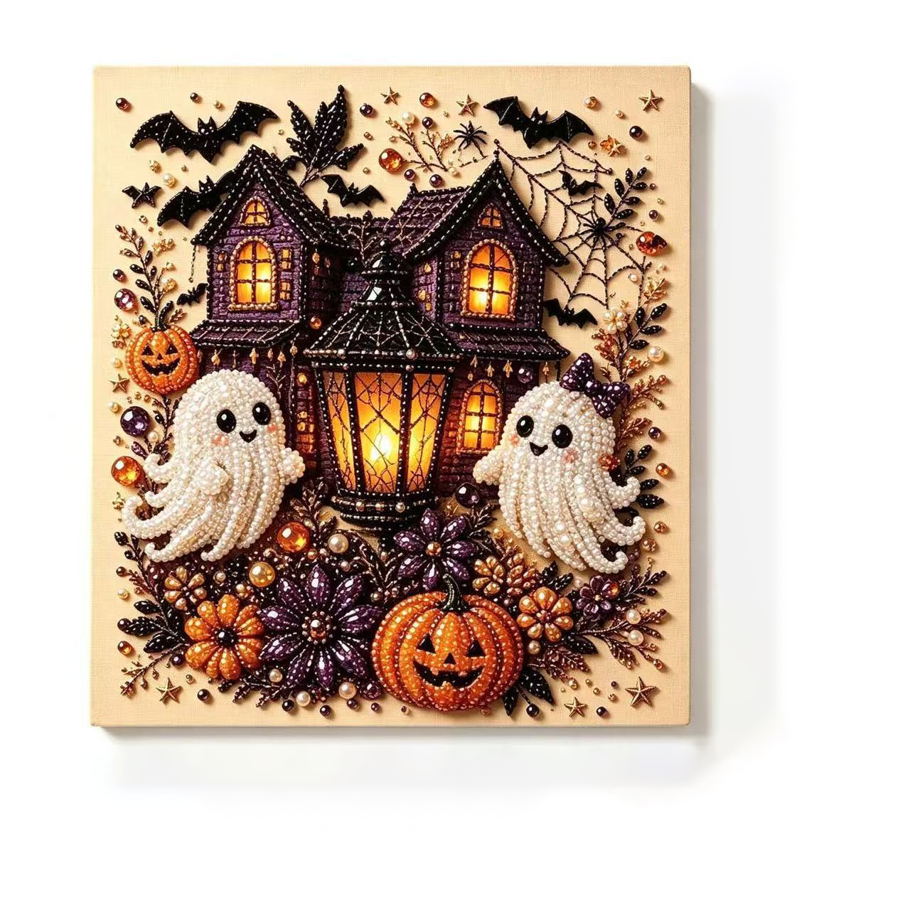 Halloween Pearl Art DIY Kit – Turn Tiny Pearls into Spooky