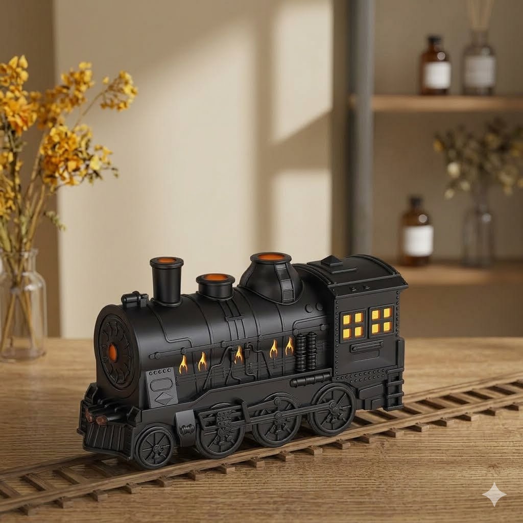 Train Diffuser 300ML Essential Oil Diffuser Cool Mist Humidifier Aroma Diffuser with Night Light