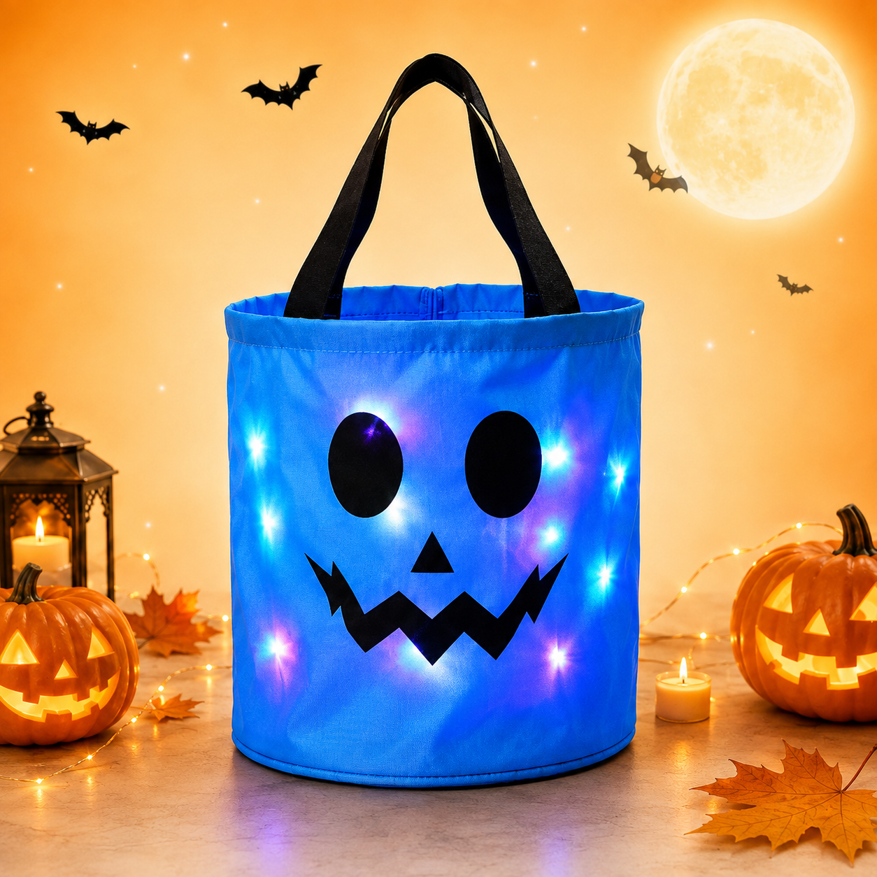 Light-Up Halloween Trick-or-Treat Bags