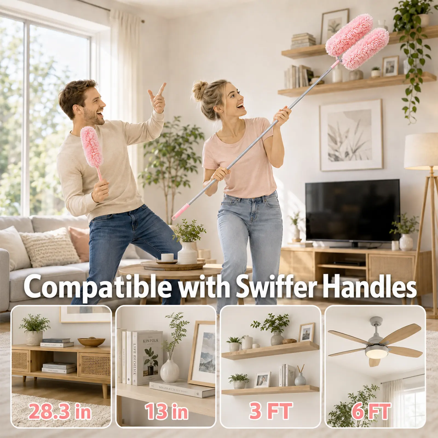 7FT Extendable Duster with 360° Flexible Head