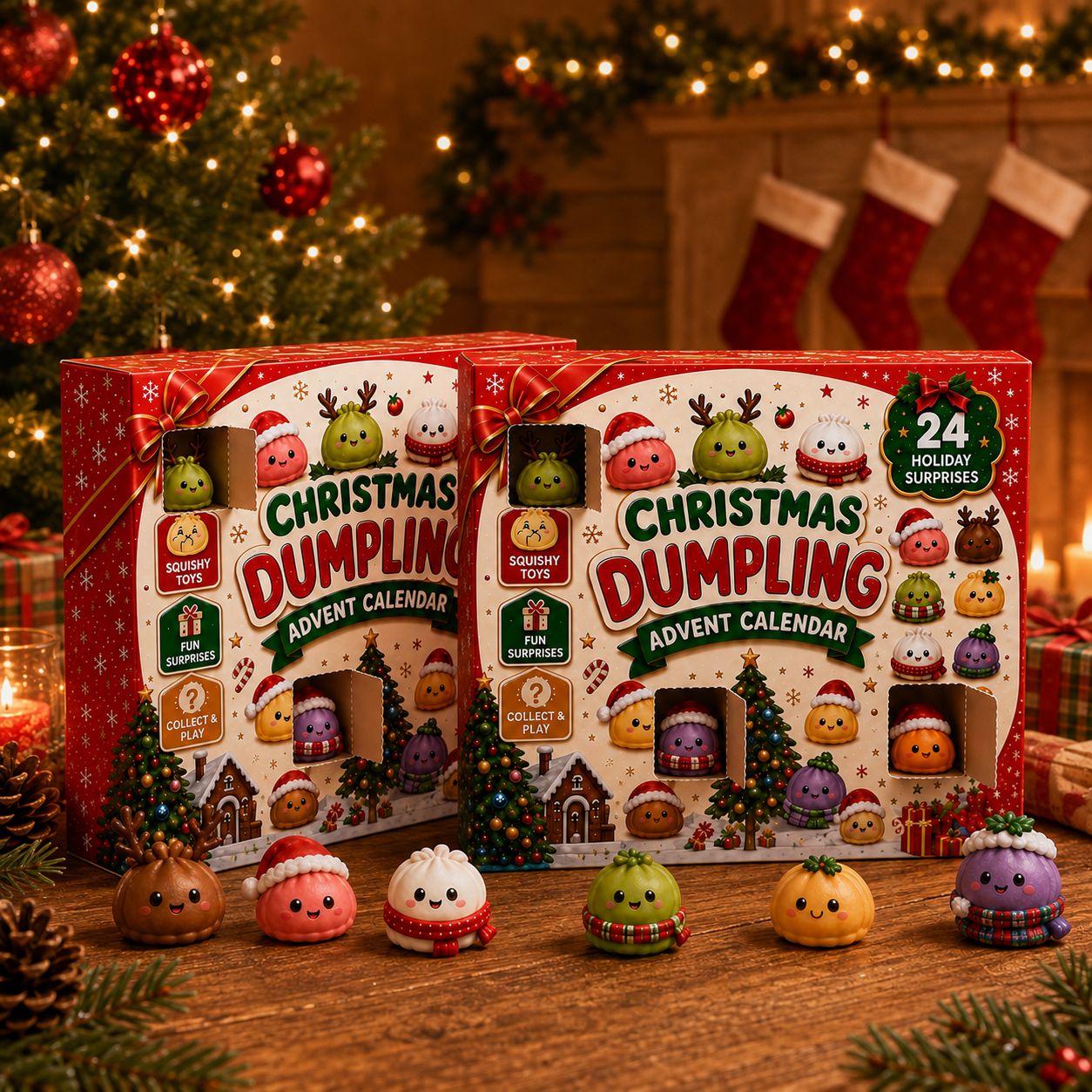 2026 Christmas Blind Box Advent Calendar: 24-Day Dumpling & Squishy Toy Countdown π