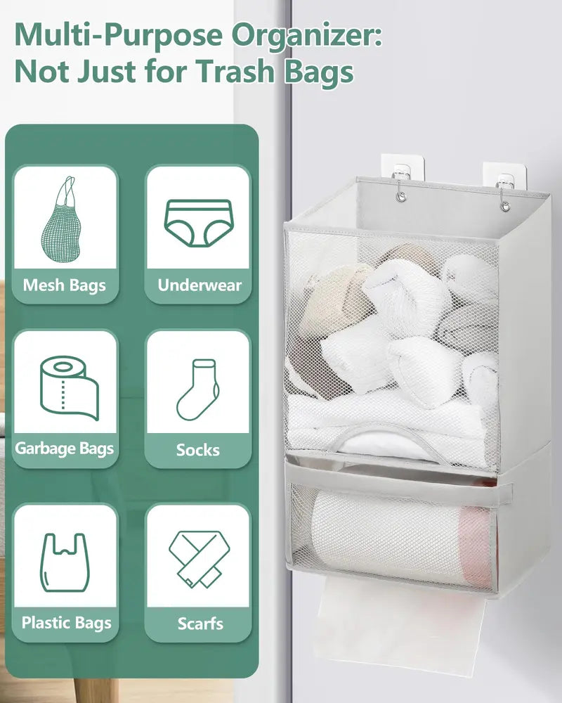 2-in-1 Durable Plastic Grocery Bag Holder