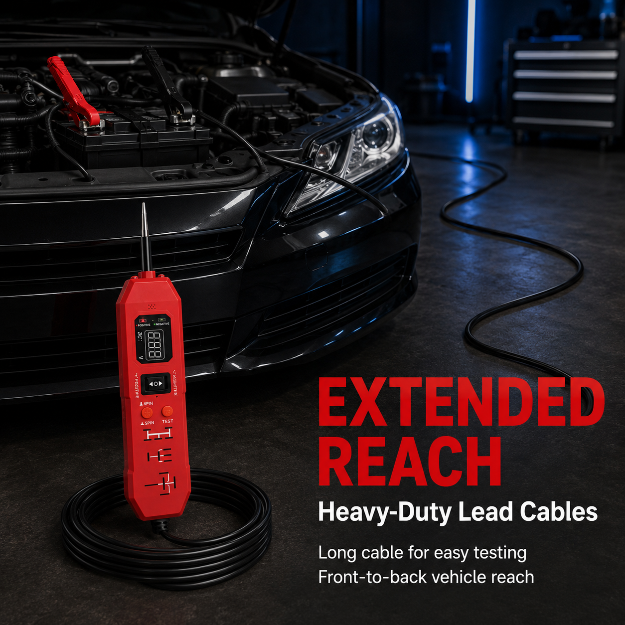 6V-24V Automotive Circuit Probe Tester – Fast Electrical Diagnostic Tool & Polarity Detector