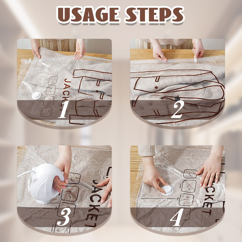🔥Summer bestsellers🔥Vacuum hanging storage bag—Free vacuum pump✨️