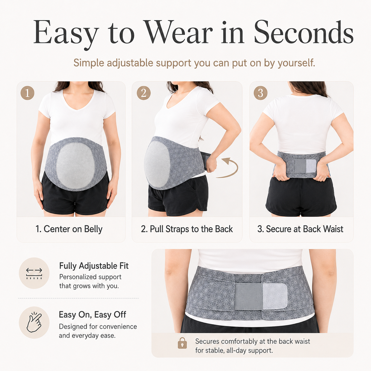 Pregnancy Wedge Pillow for Side Sleeping – Belly & Back Support Cushion