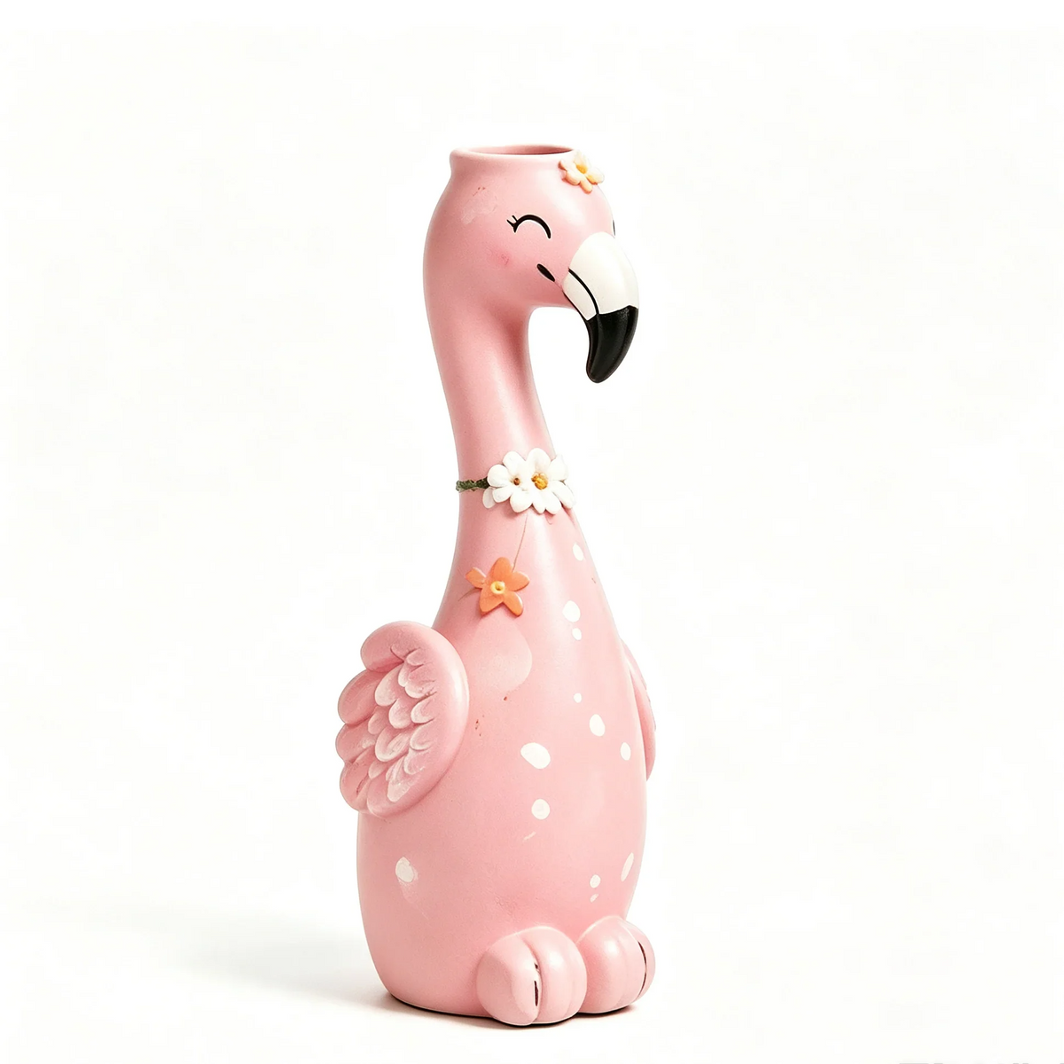 Cute Flamingo Decorative Resin Vase