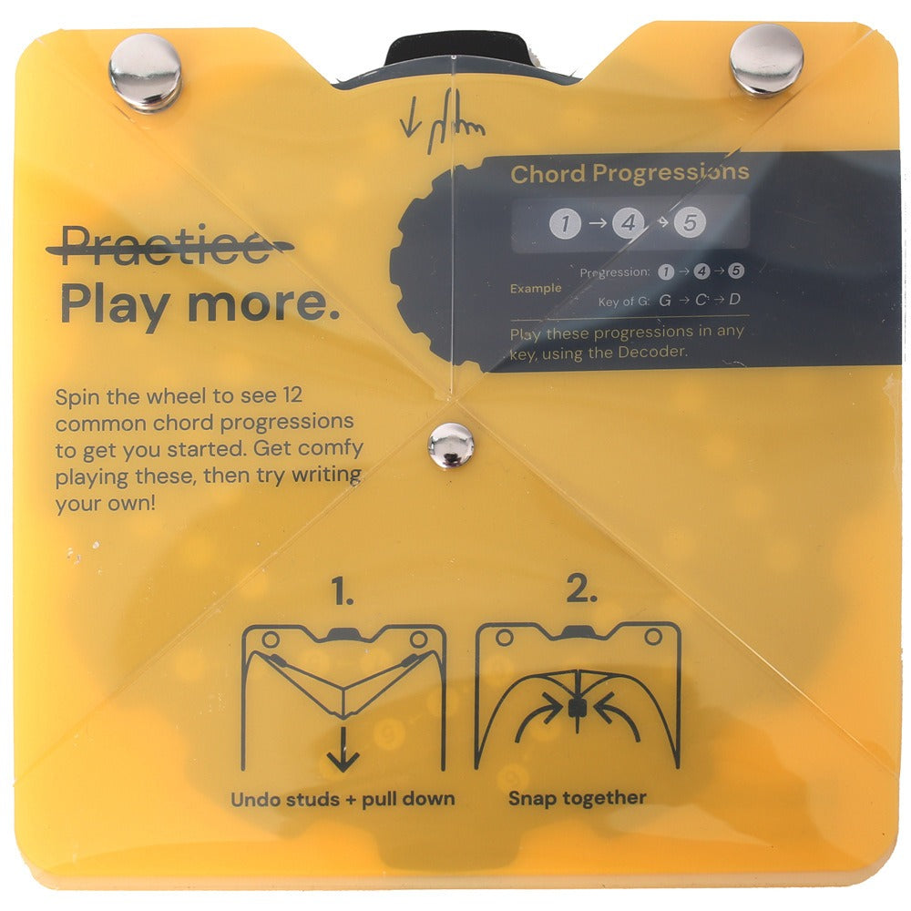 Circle of Fifths Wheel Decoder β Music Theory Tool for Beginners with Built-in Stand for Guitar, Piano & Ukulele
