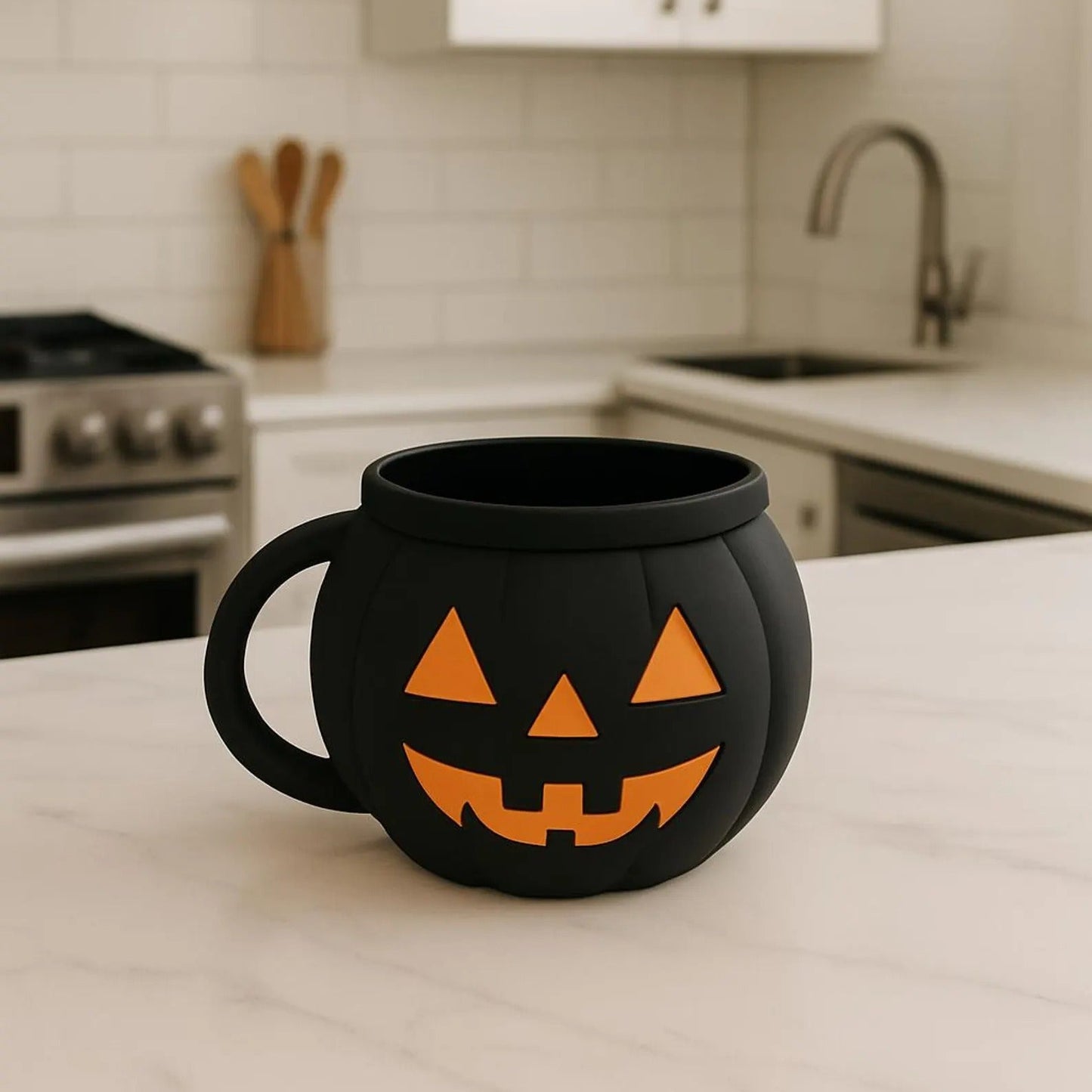 Pumpkin Ice Cream Pint Holder — Keep Hands Warm & Ice Cream Cold