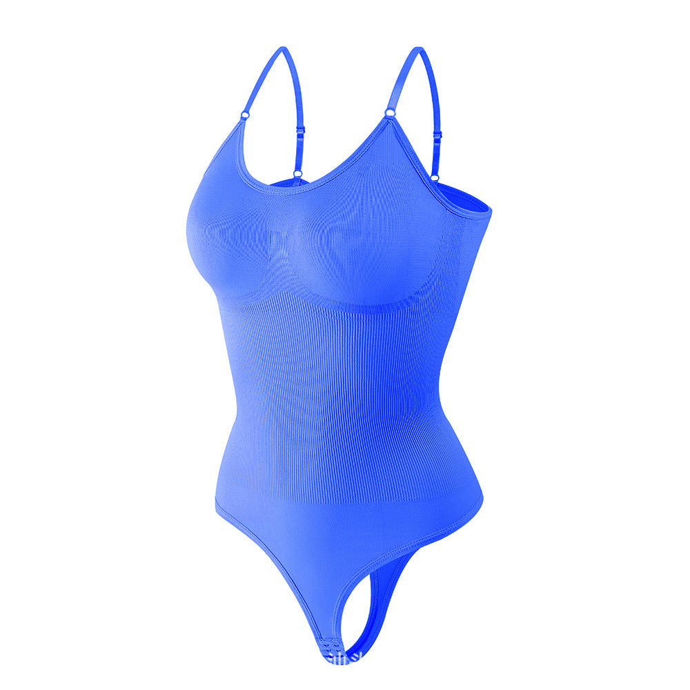 Breathable Seamless Shapewear Bodysuit with Tummy Control & Open Gusset
