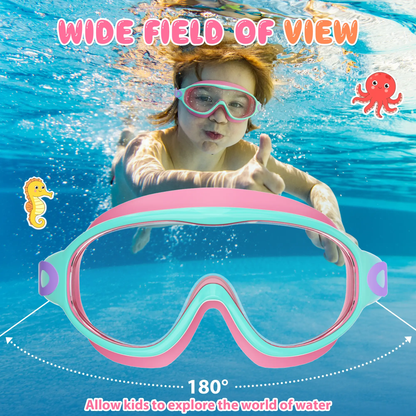 Kids Swim Goggles – Anti-Fog, UV Protection & Adjustable Fit