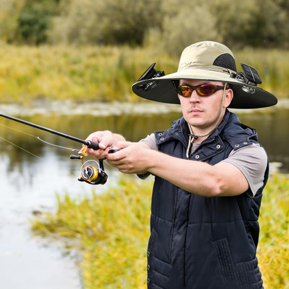☀️UPF 50+ Dual Solar Fan Wide Brim Cooling Hat☀️