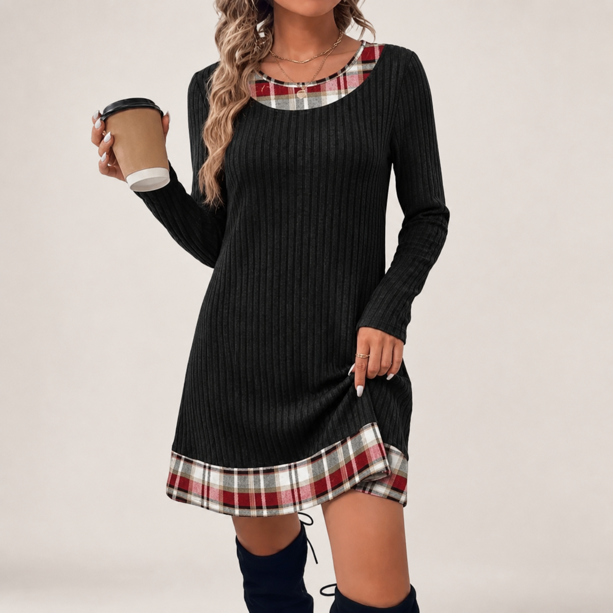 The Cozy Dress That Already Looks Styled