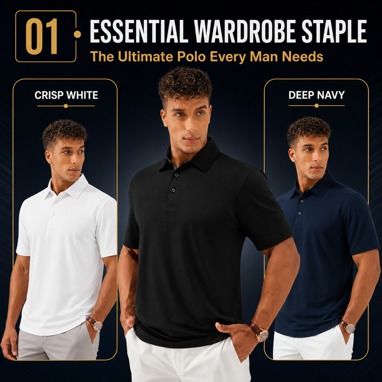 Men's Everyday Modern Stretch Polo Shirt