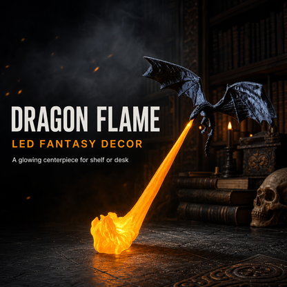 Dragon Flame Book Nook LED Fantasy Decor
