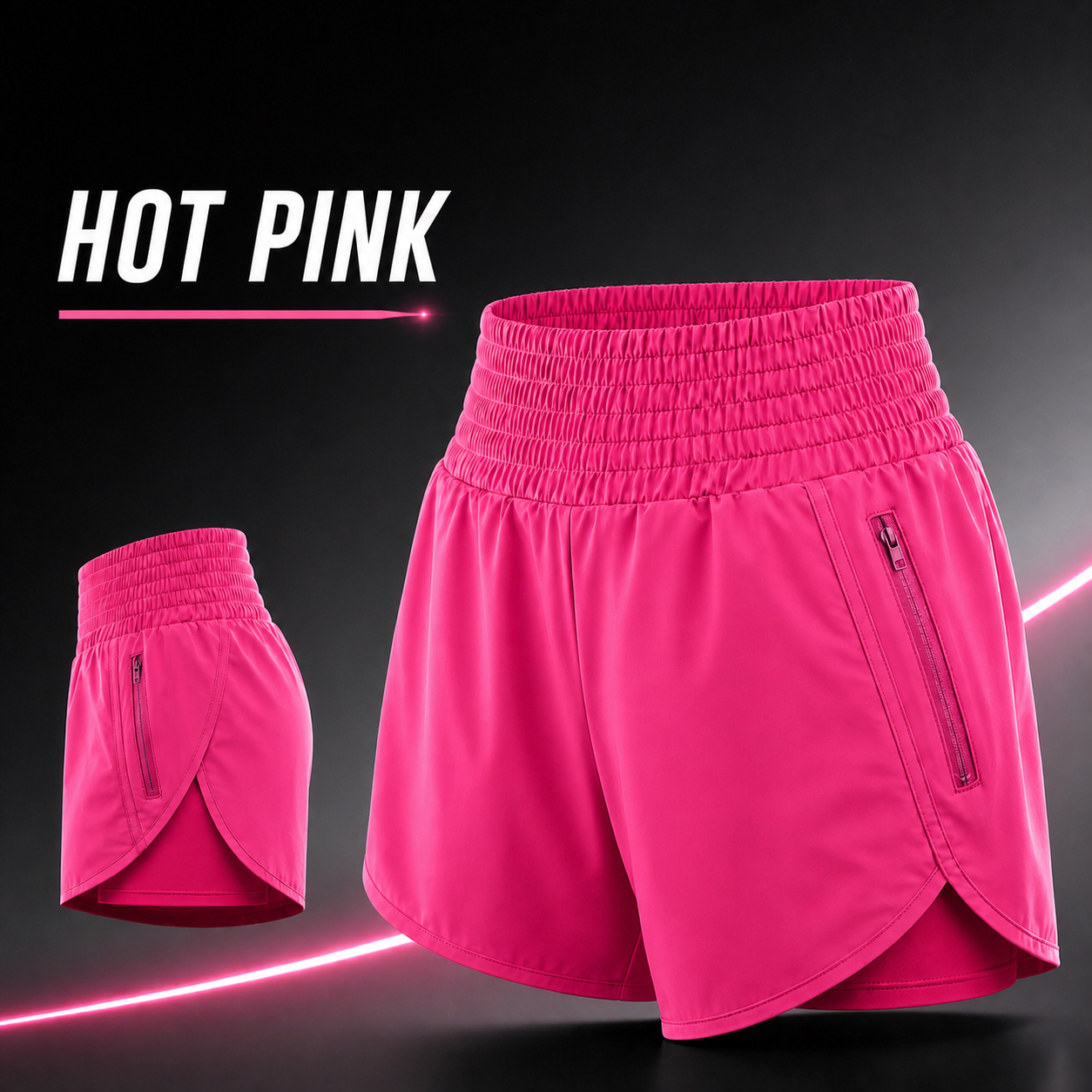 Women's 2.5" Inseam High Waisted Athletic Shorts