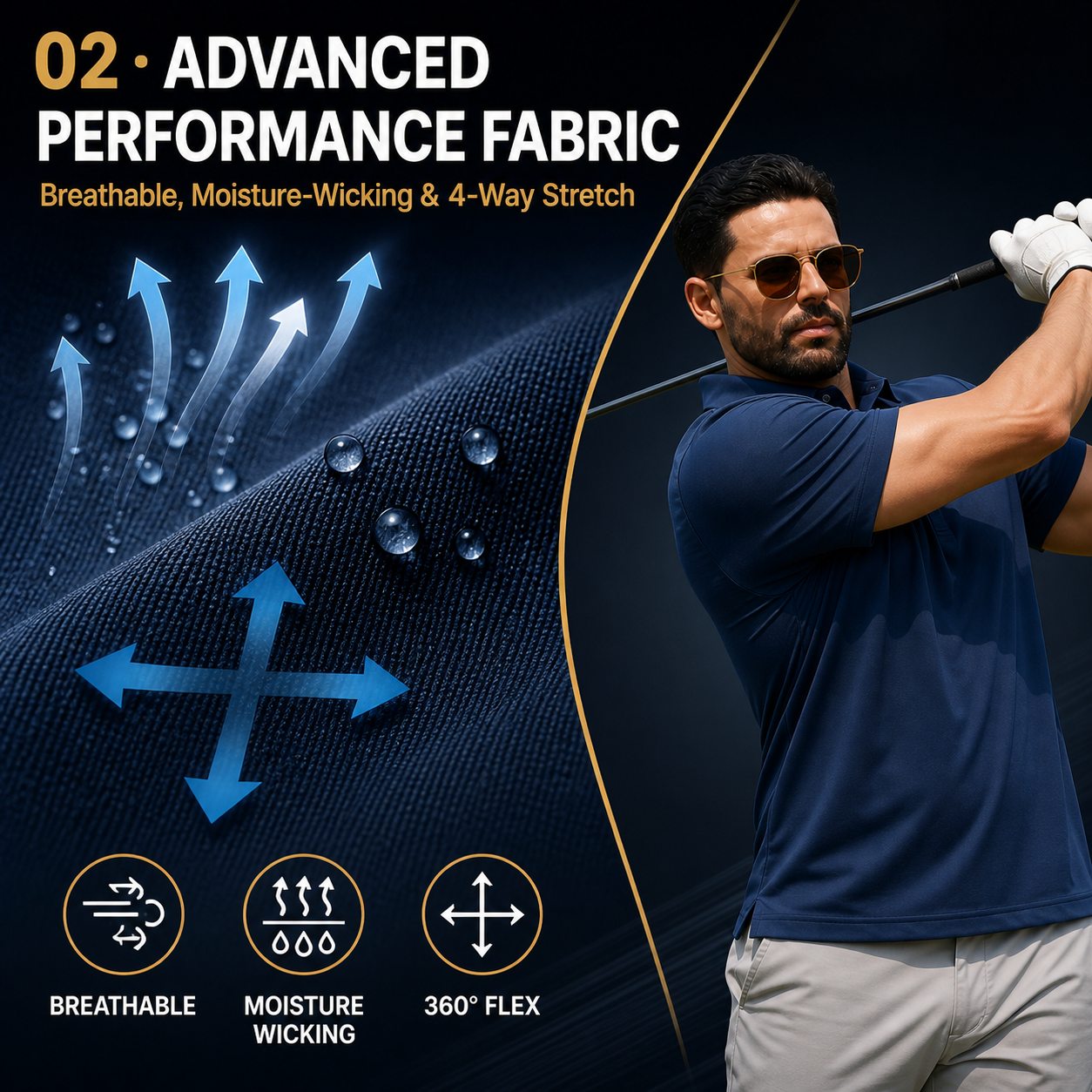 Men's Everyday Modern Stretch Polo Shirt