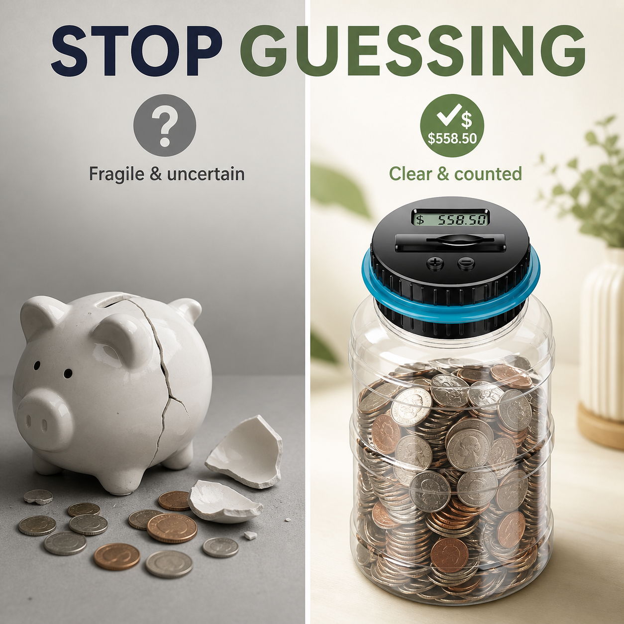 Digital Counting Coin Savings Bank