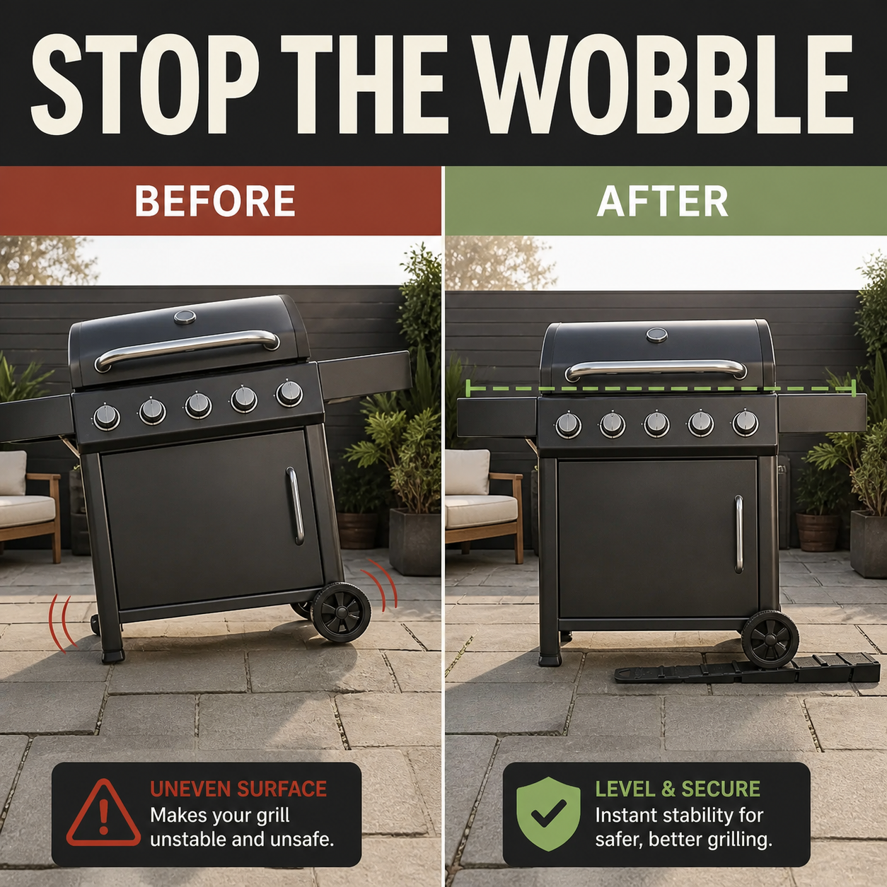 Stop the Wobble—Level Any Grill in Seconds, Tool-Free