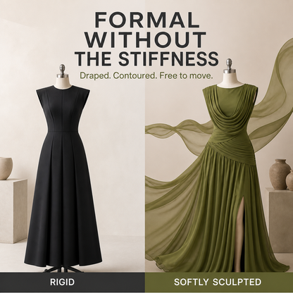 Draped Backless Ruched Maxi Dress Effortless Elegance From Every Angle