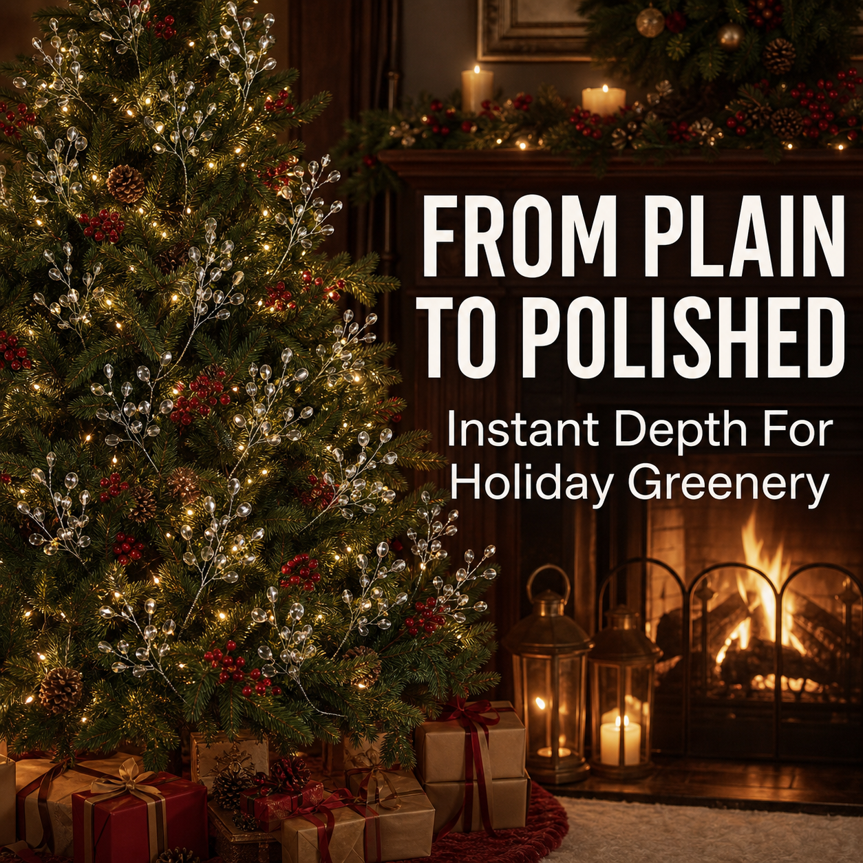 50-Piece Crystal Bead Floral Sprays Add An Icy Sparkle To Every Holiday Arrangement