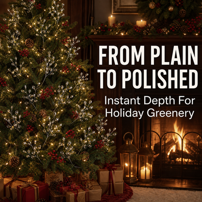 50-Piece Crystal Bead Floral Sprays Add An Icy Sparkle To Every Holiday Arrangement
