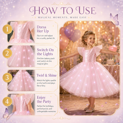 Magical Light-Up Princess Twirl Dress