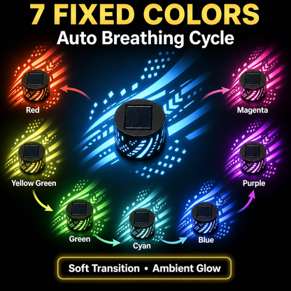 Seven-Color Changing Solar Mandala Projection Wall Light