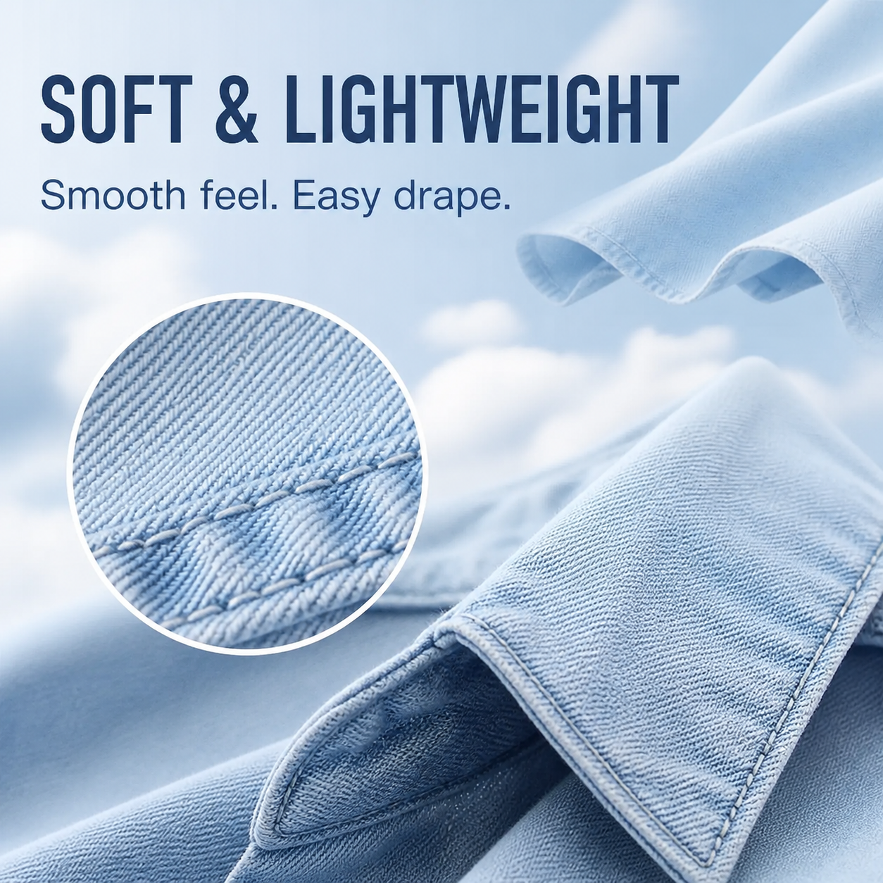 Women's Soft Tencel Denim Oversized Shirt