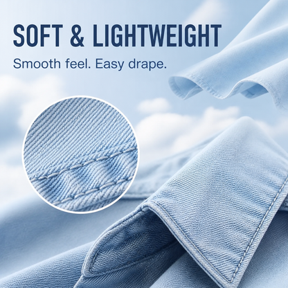 Women's Soft Tencel Denim Oversized Shirt