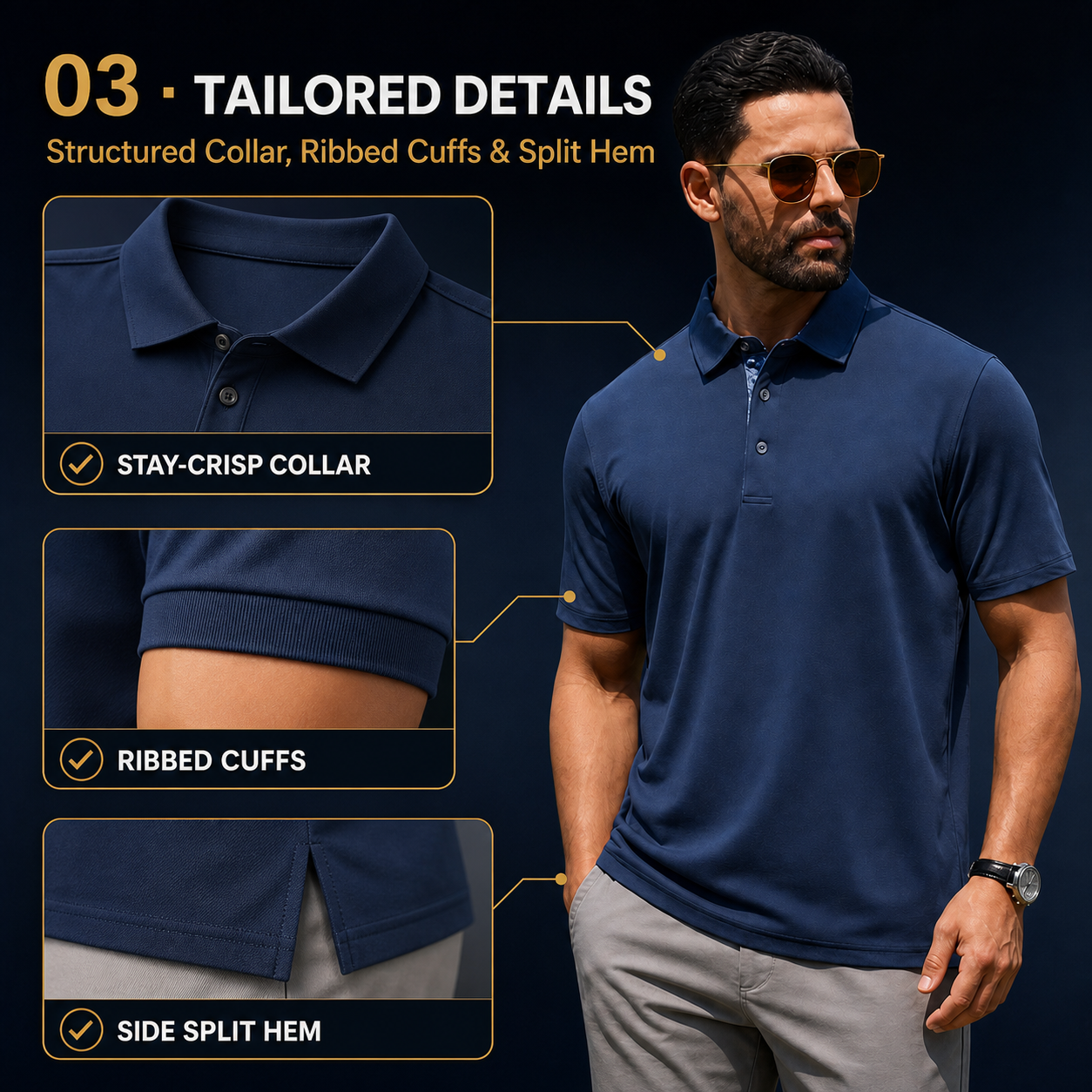 Men's Everyday Modern Stretch Polo Shirt