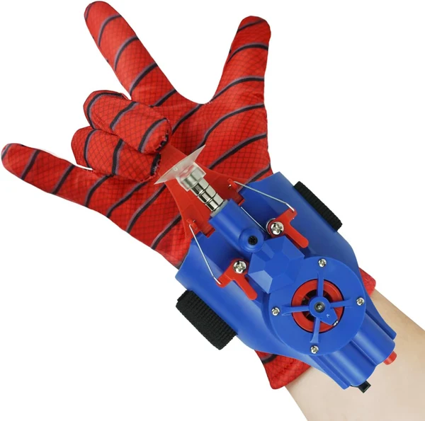 Electric Spider Web Launcher Toy - Automatic Rebound, Dual Heads Replaceable