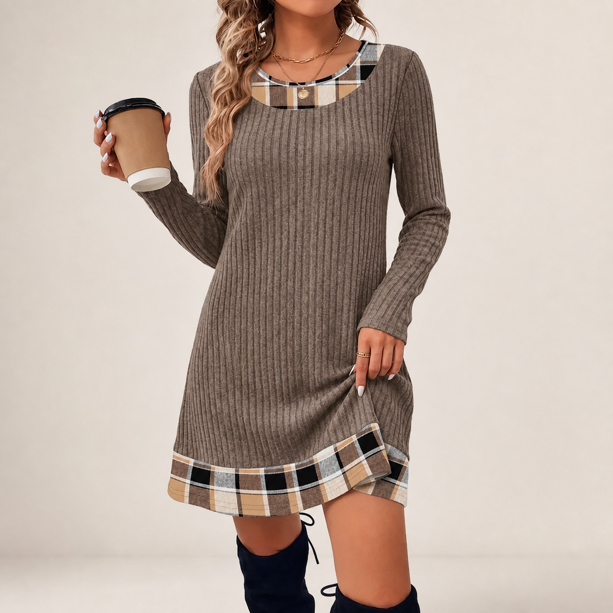 The Cozy Dress That Already Looks Styled