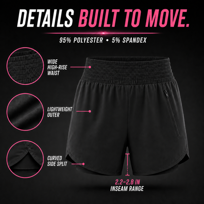 Women's 2.5" Inseam High Waisted Athletic Shorts