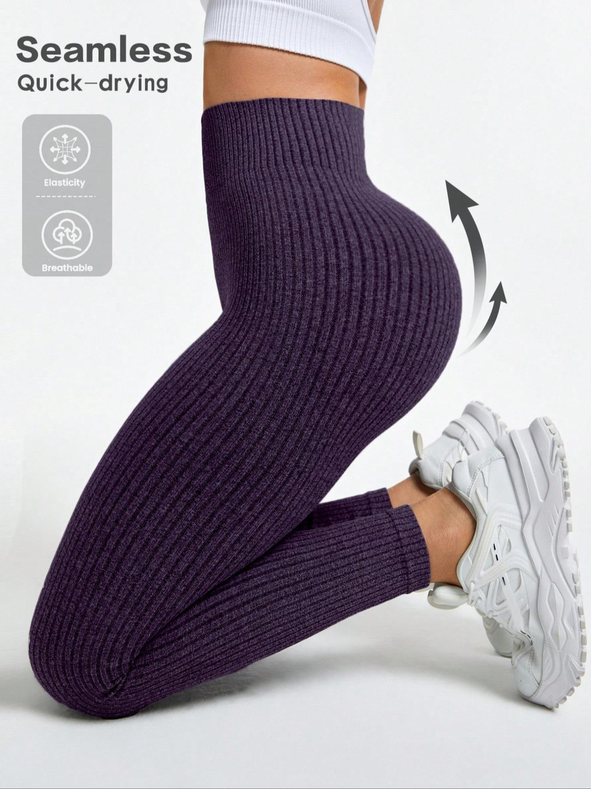 💃Women's Ribbed Yoga Leggings – High Waist & Everyday Comfort💃