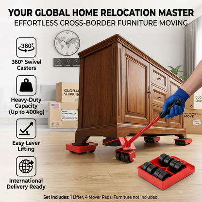 Furniture Mover with Wheels & Furniture Lifter Set,330 Lbs Capacity