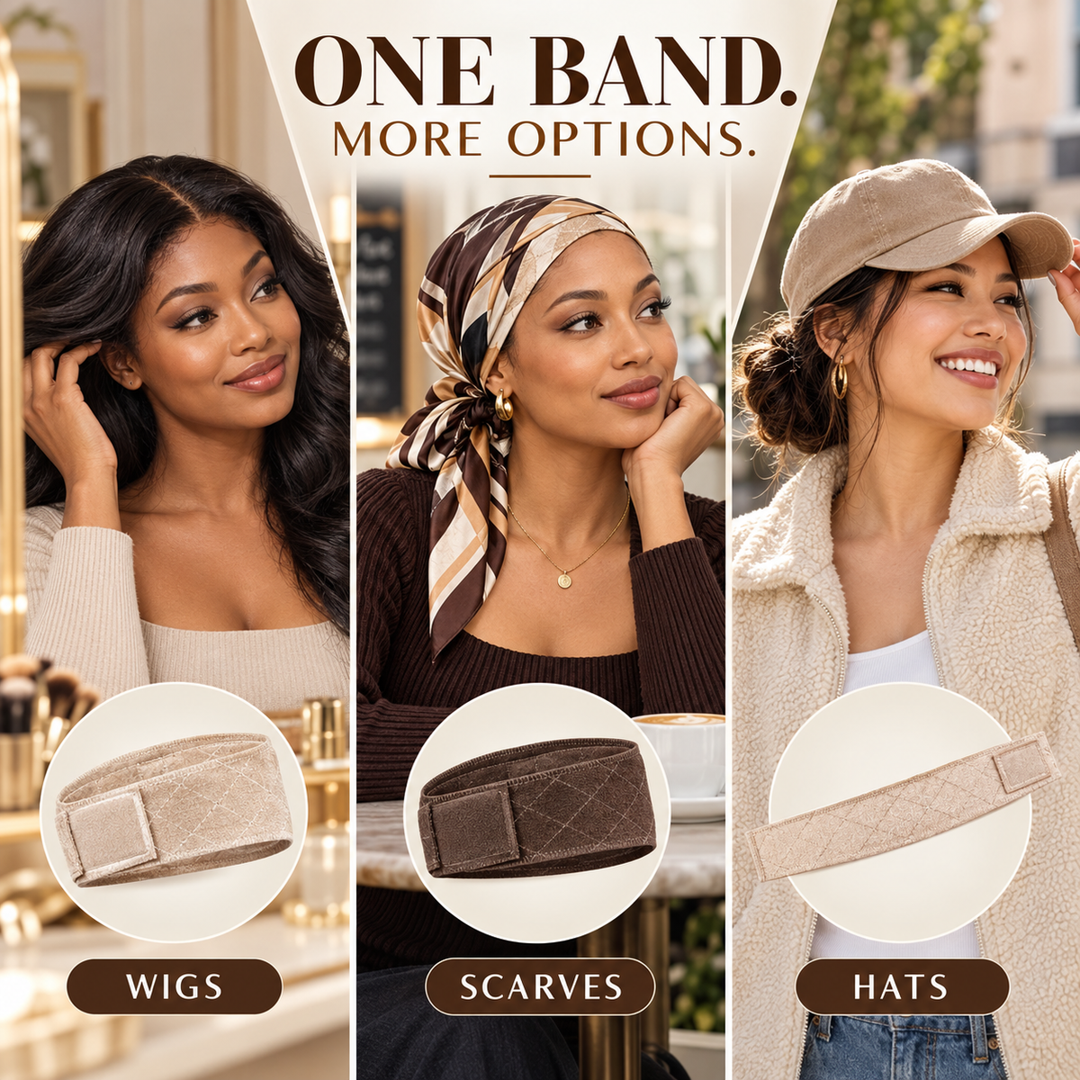 ✨️Women's Non-Slip Adjustable Velvet Wig Grip Band✨️
