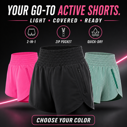 Women's 2.5" Inseam High Waisted Athletic Shorts