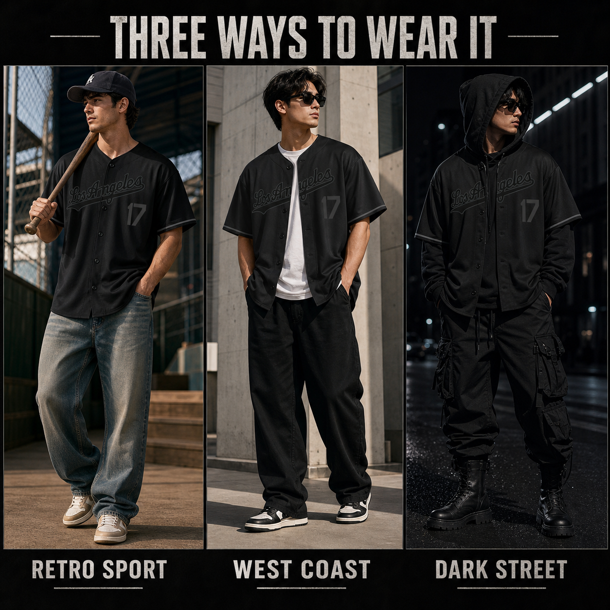 Men's Los Angeles 17 Baseball Jersey From Ballpark Nights To Weekend Streets