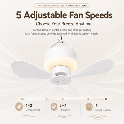 Portable Camping Light – Rechargeable and Hangable for Outdoor Use