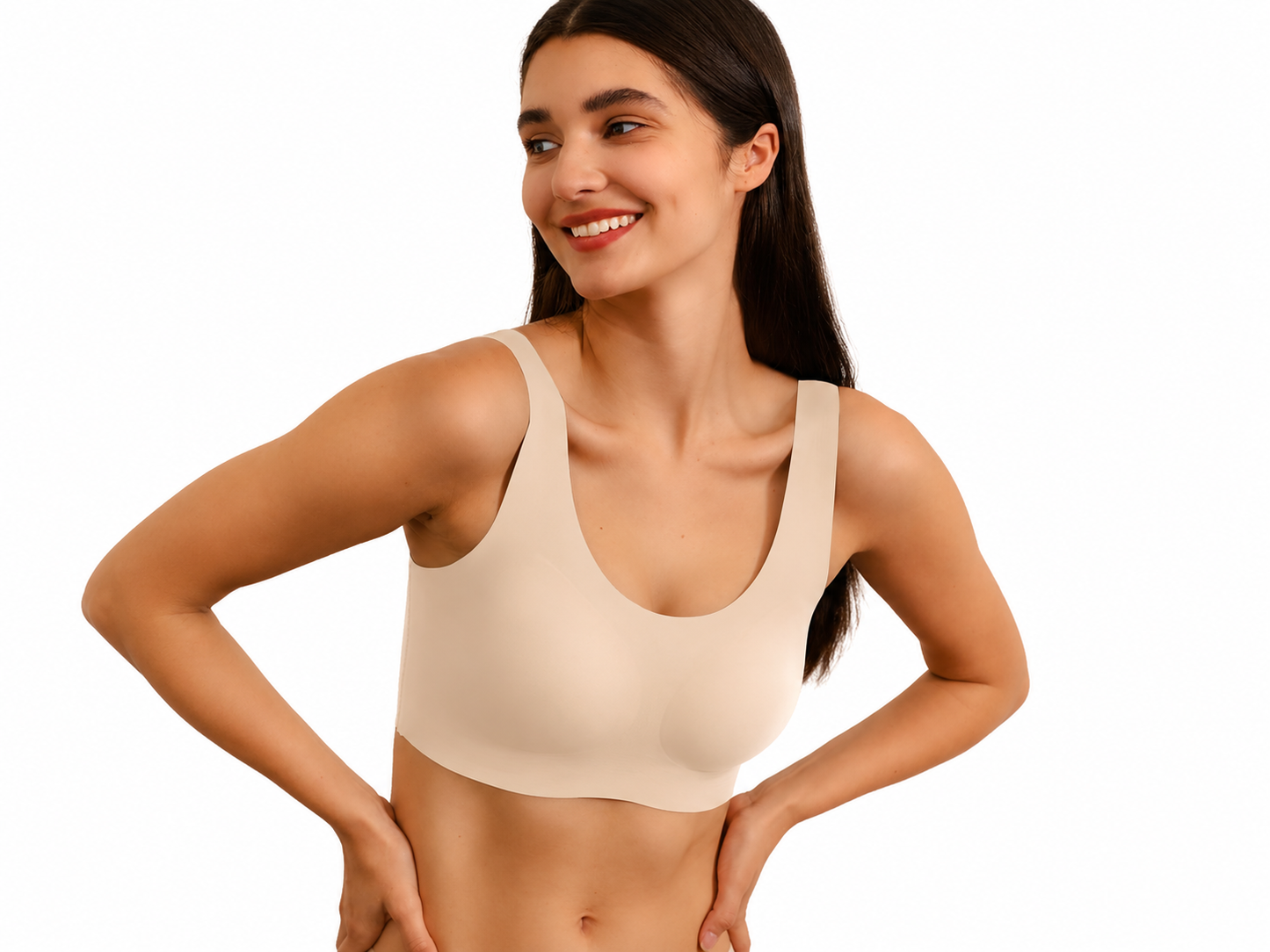 Seamless Wireless Sculpting Bra – Invisible Comfort & Natural Lift