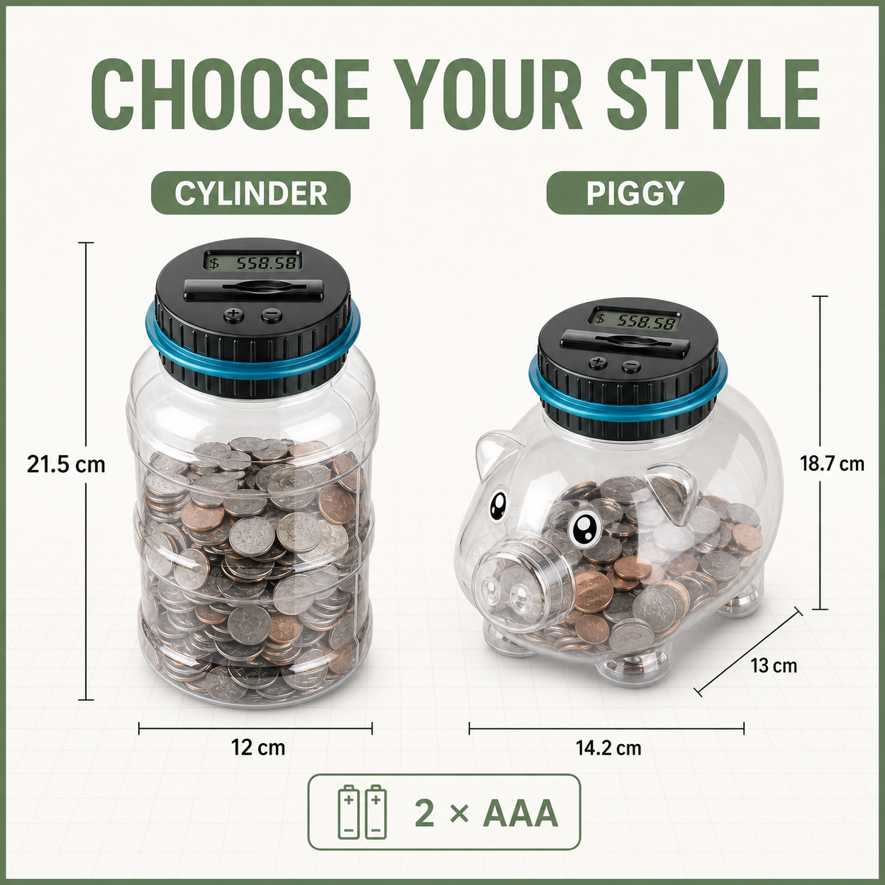 Digital Counting Coin Savings Bank
