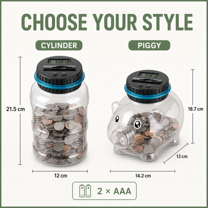 Digital Counting Coin Savings Bank