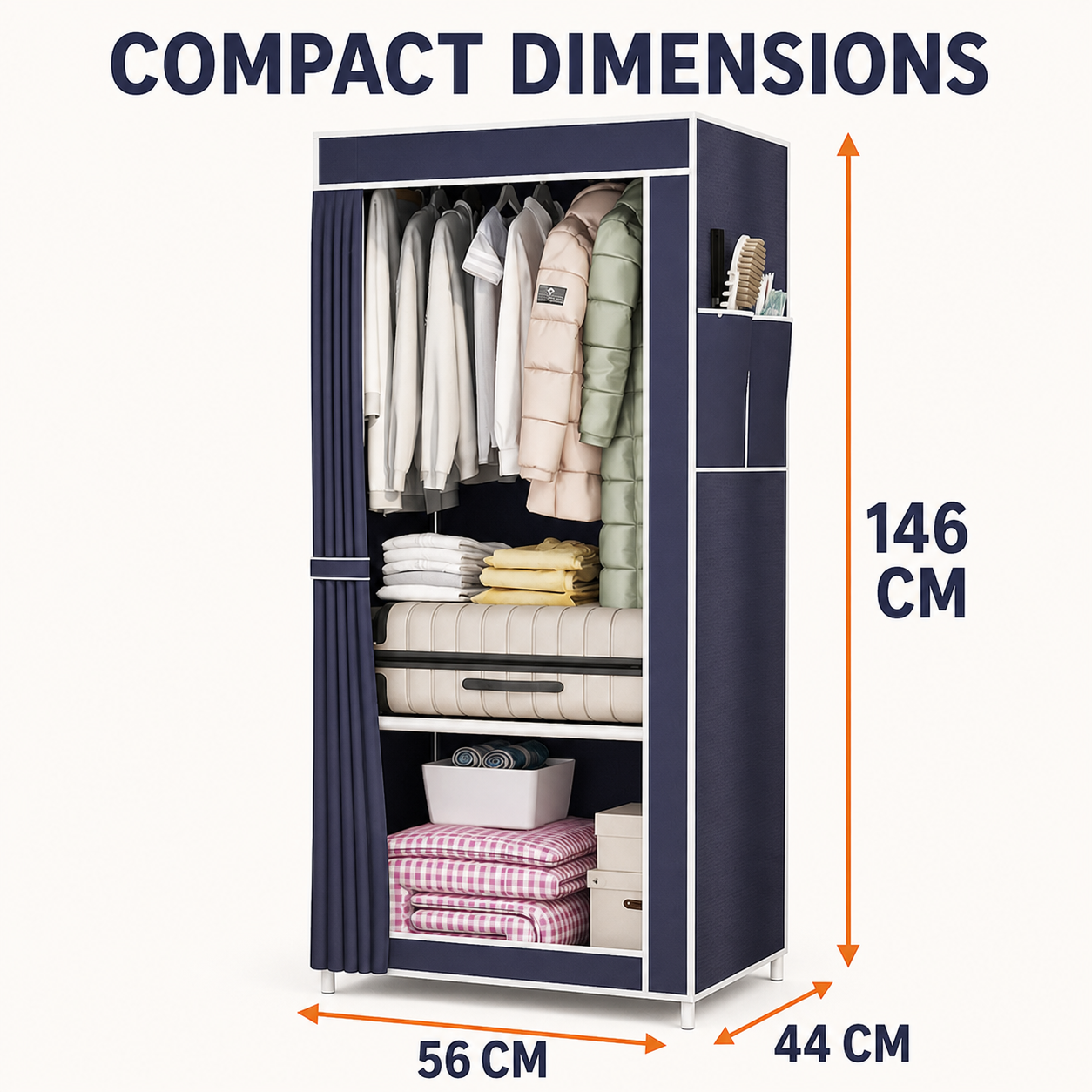 Compact Portable Closet Organizer