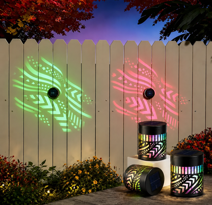Seven-Color Changing Solar Mandala Projection Wall Light