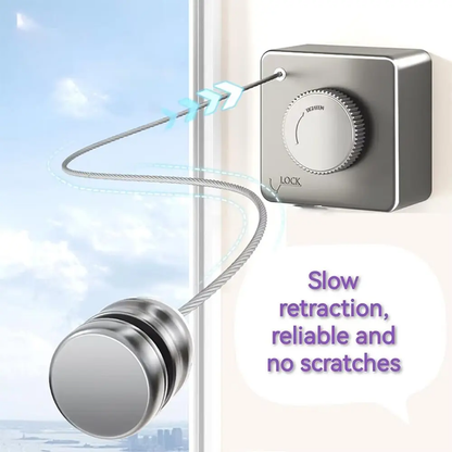 Wall-mounted adjustable telescopic stainless steel clothes rack