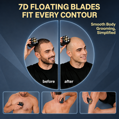 7D Men's Electric Shaver - A smooth shaving and haircutting experience