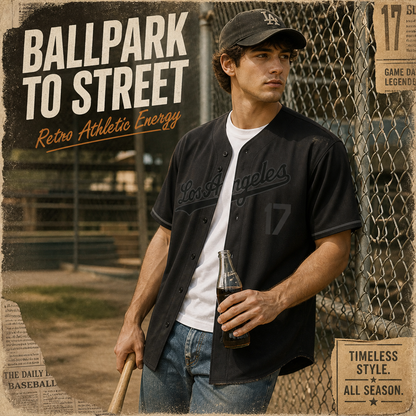 Men's Los Angeles 17 Baseball Jersey From Ballpark Nights To Weekend Streets